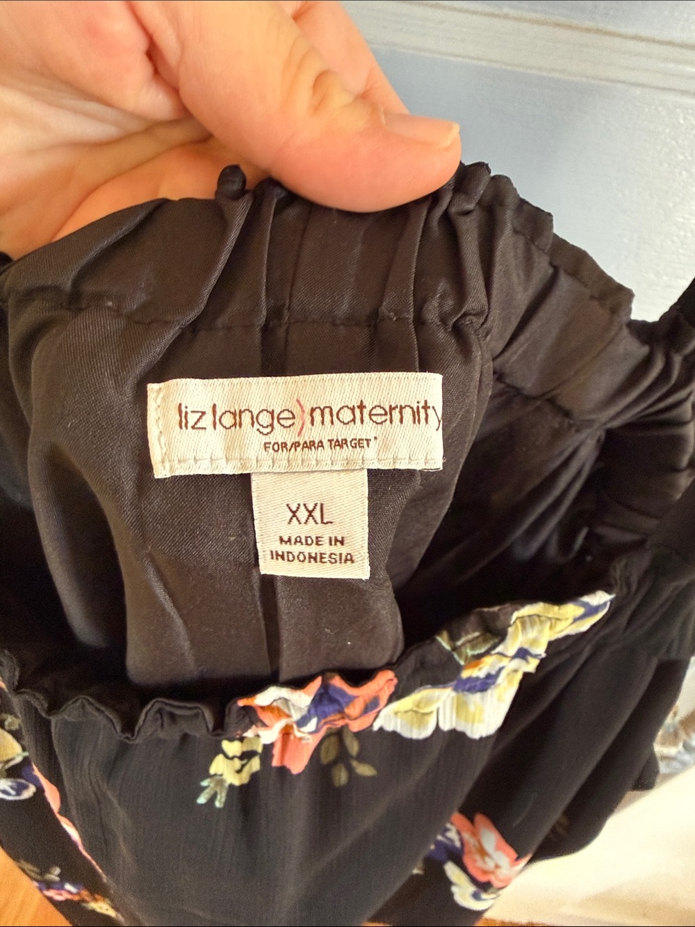 Liz Lange for Target Black Floral Midi Sundress - Picture 2 of 5
